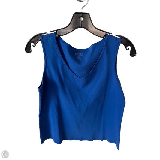 Top Sleeveless Basic By Chicos In Blue, Size: M