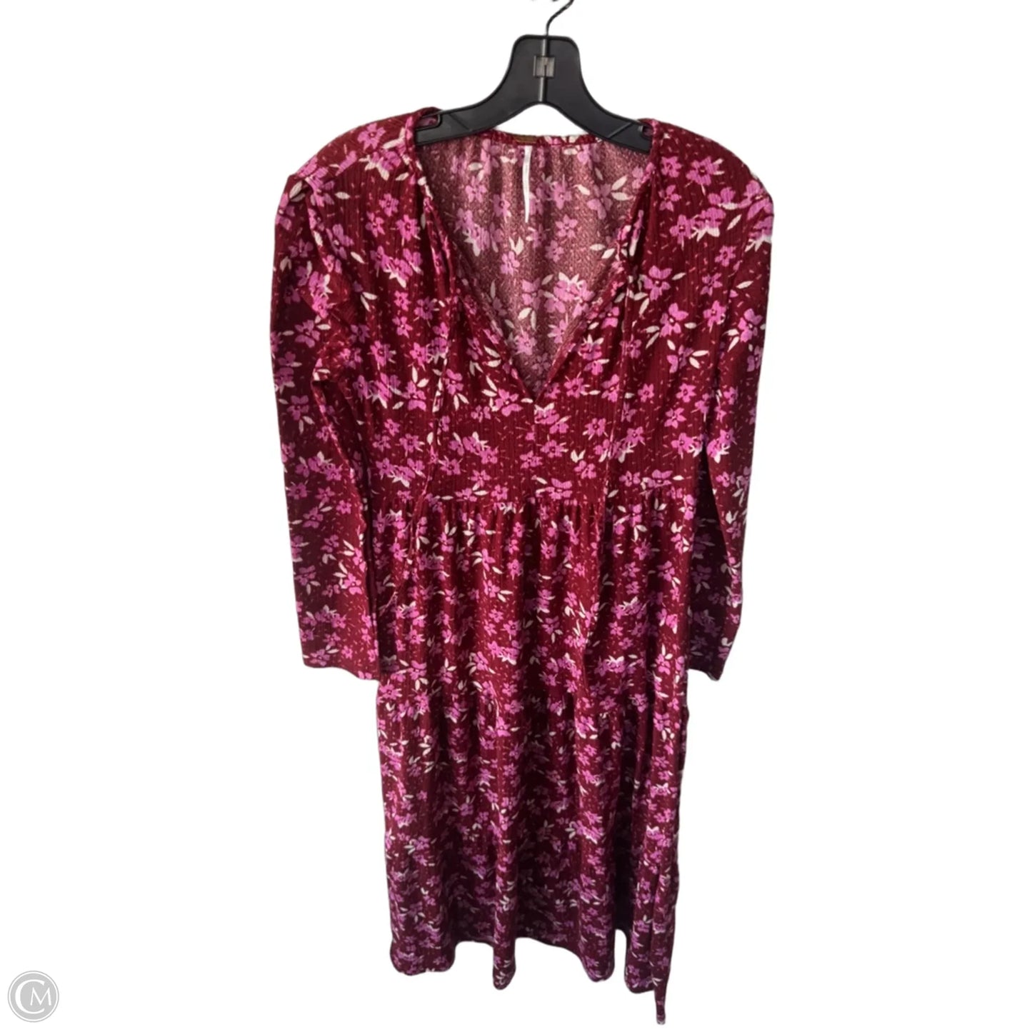 Dress Casual Midi By Free People In Red & White, Size: S
