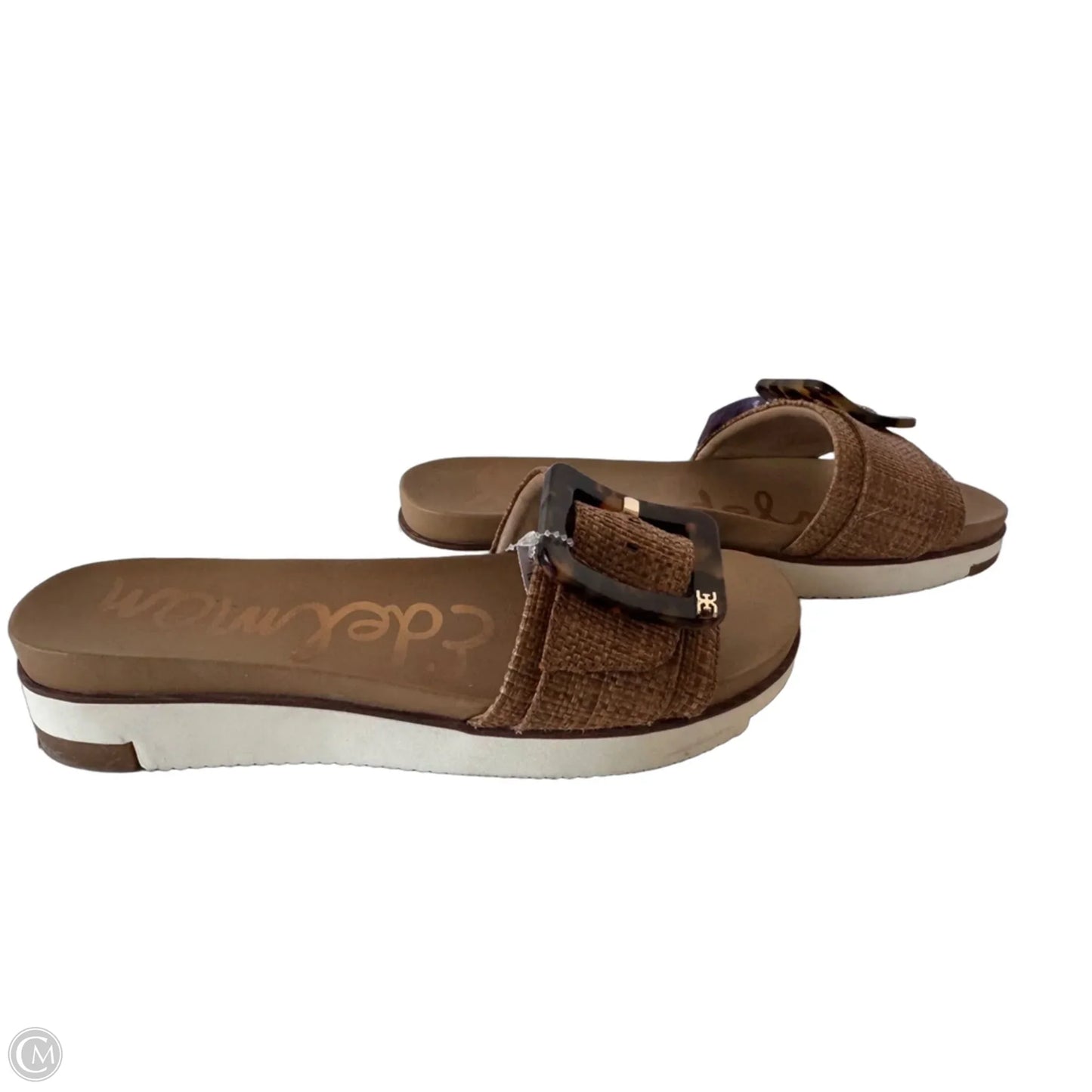 Sandals Heels Wedge By Sam Edelman In Brown, Size: 8.5