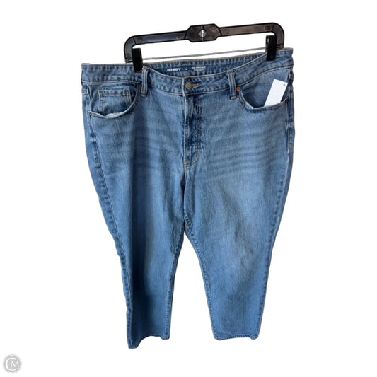 Jeans Straight By Old Navy In Blue Denim, Size: 18