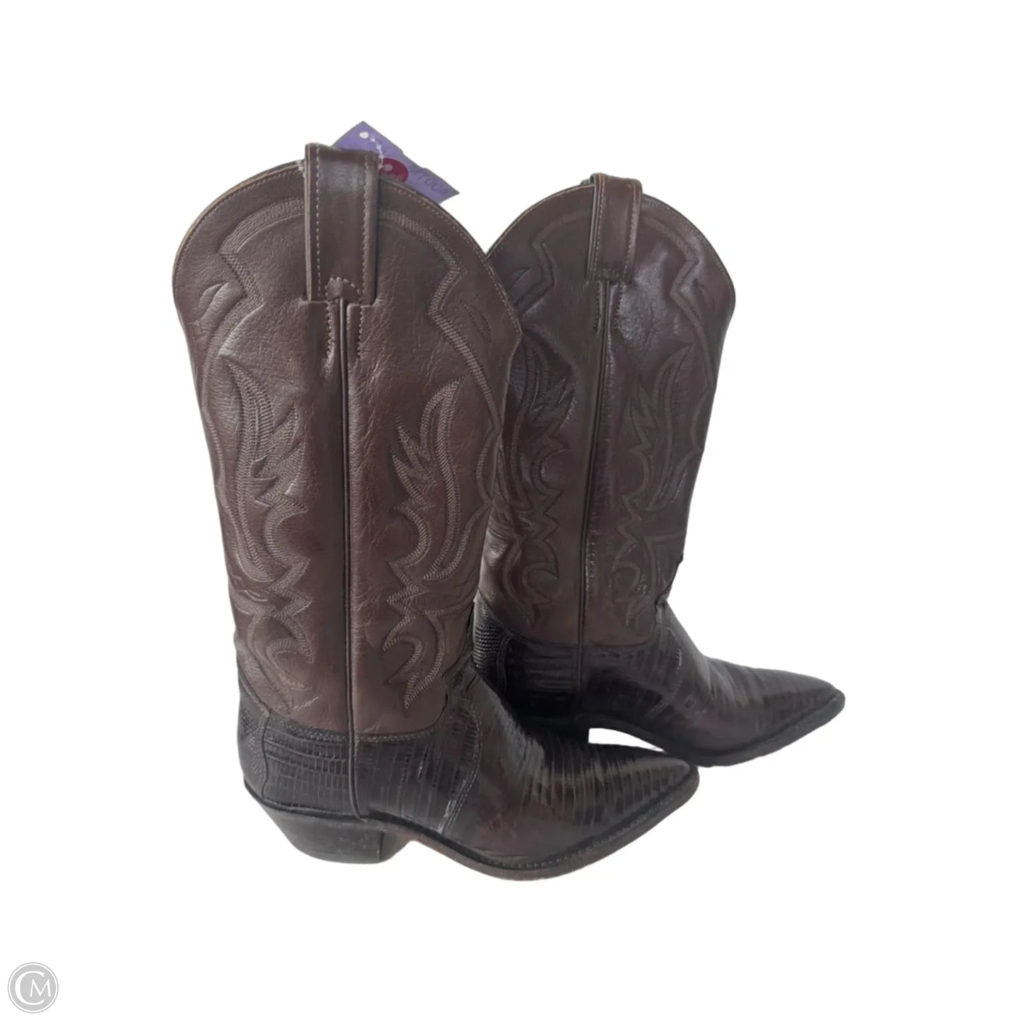 Boots Western By Justin In Brown, Size: 7.5