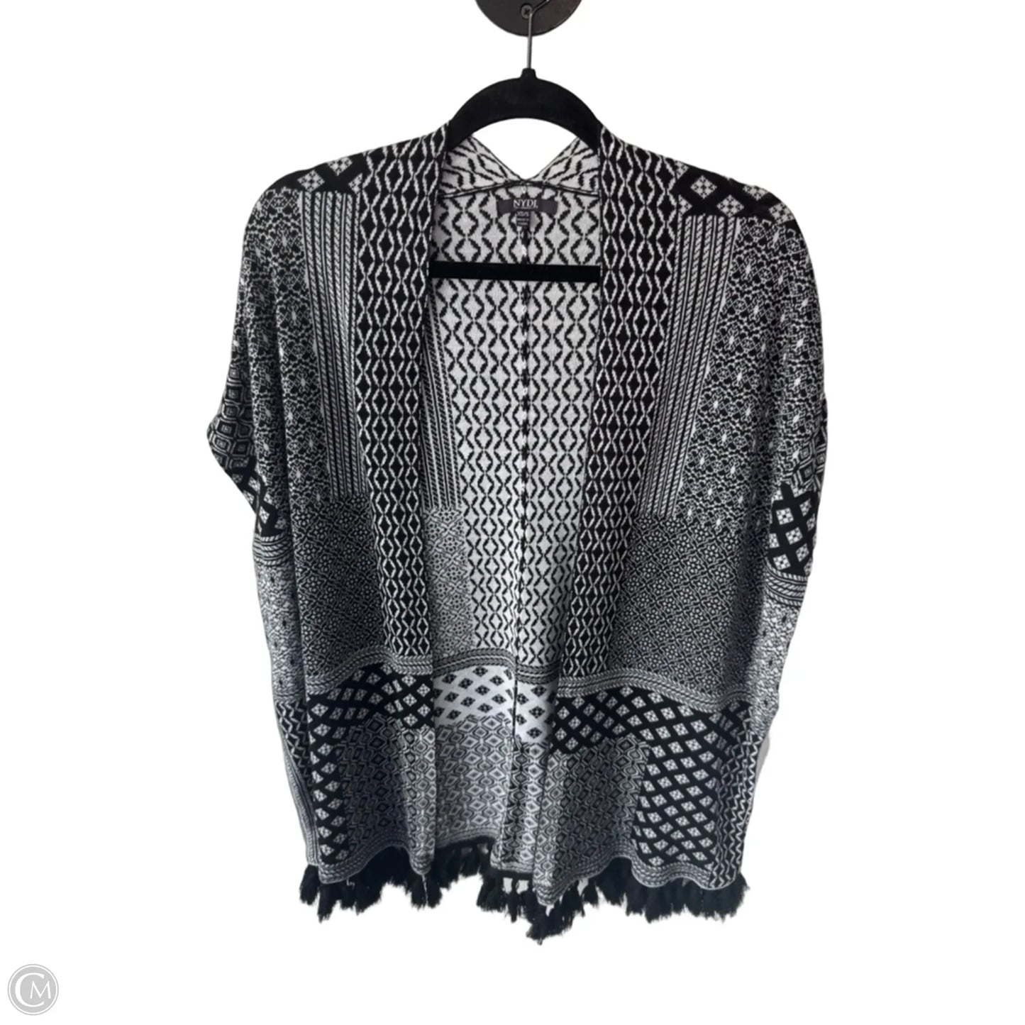Kimono By Not Your Daughters Jeans In Black & White, Size: Xs