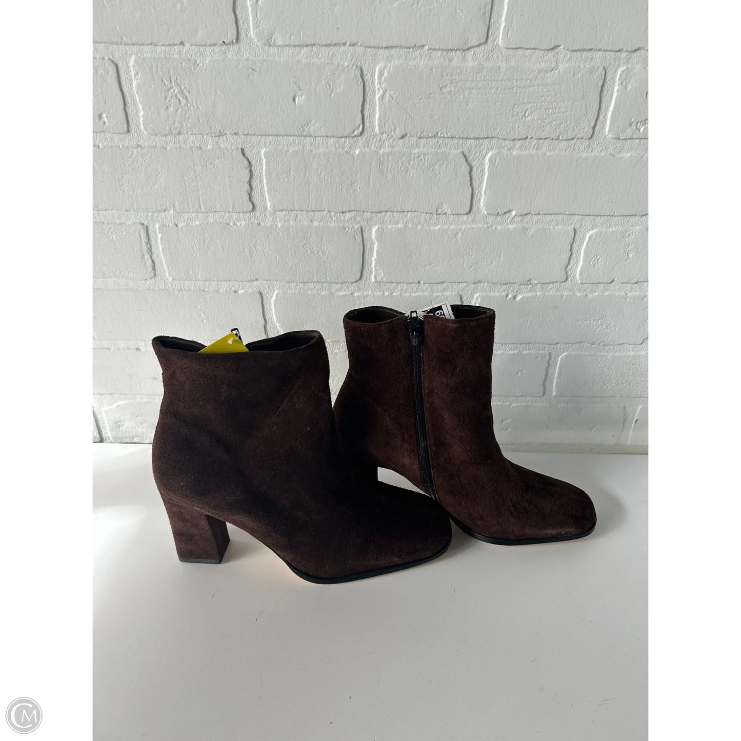 Boots Ankle Heels By Newport News In Brown, Size: 9