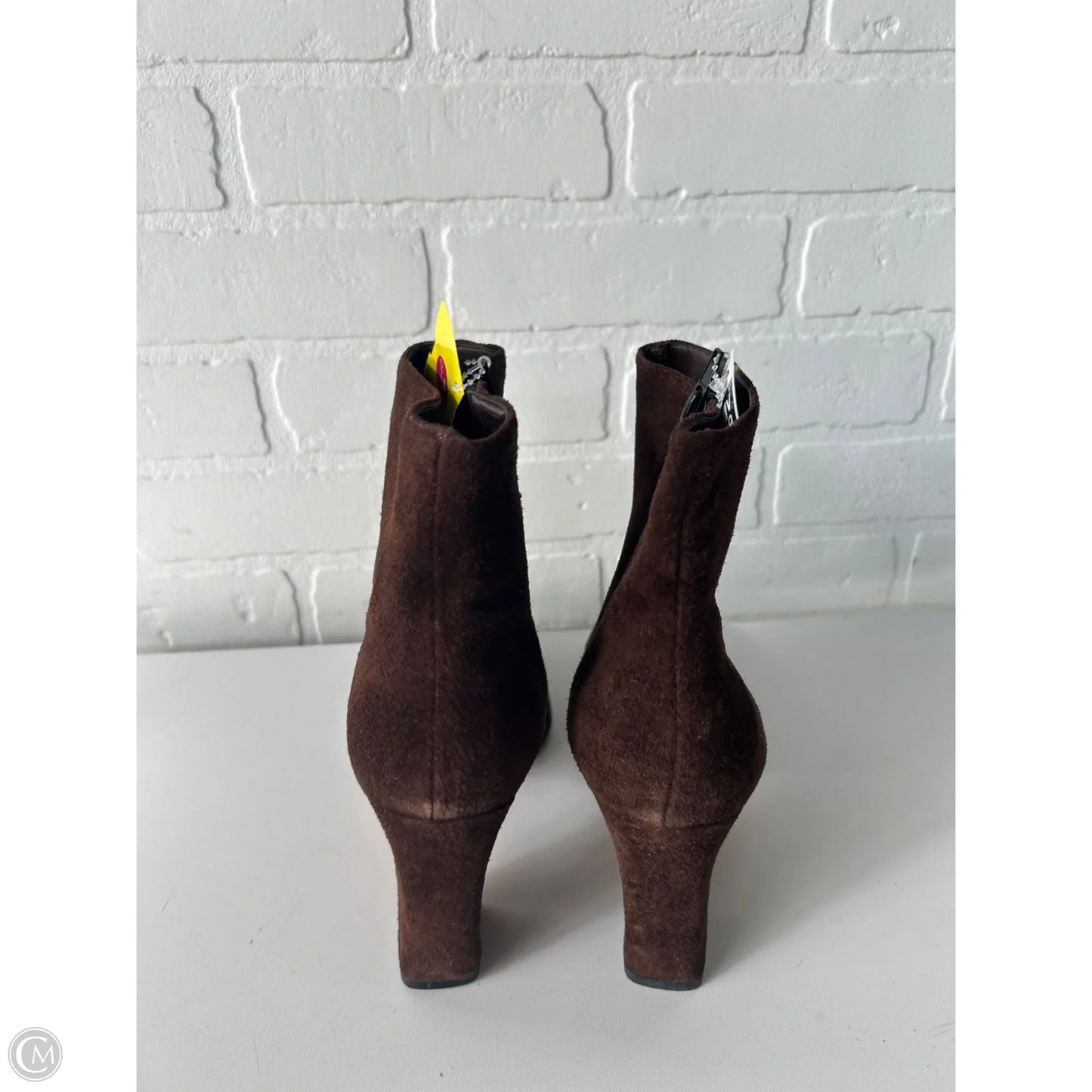 Boots Ankle Heels By Newport News In Brown, Size: 9