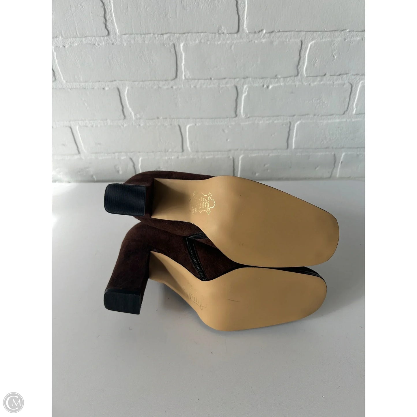 Boots Ankle Heels By Newport News In Brown, Size: 9