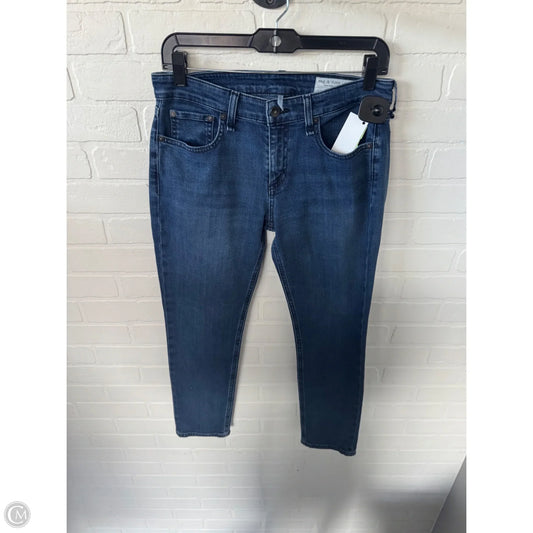 Jeans Boyfriend By Rag And Bone In Blue Denim, Size: 2