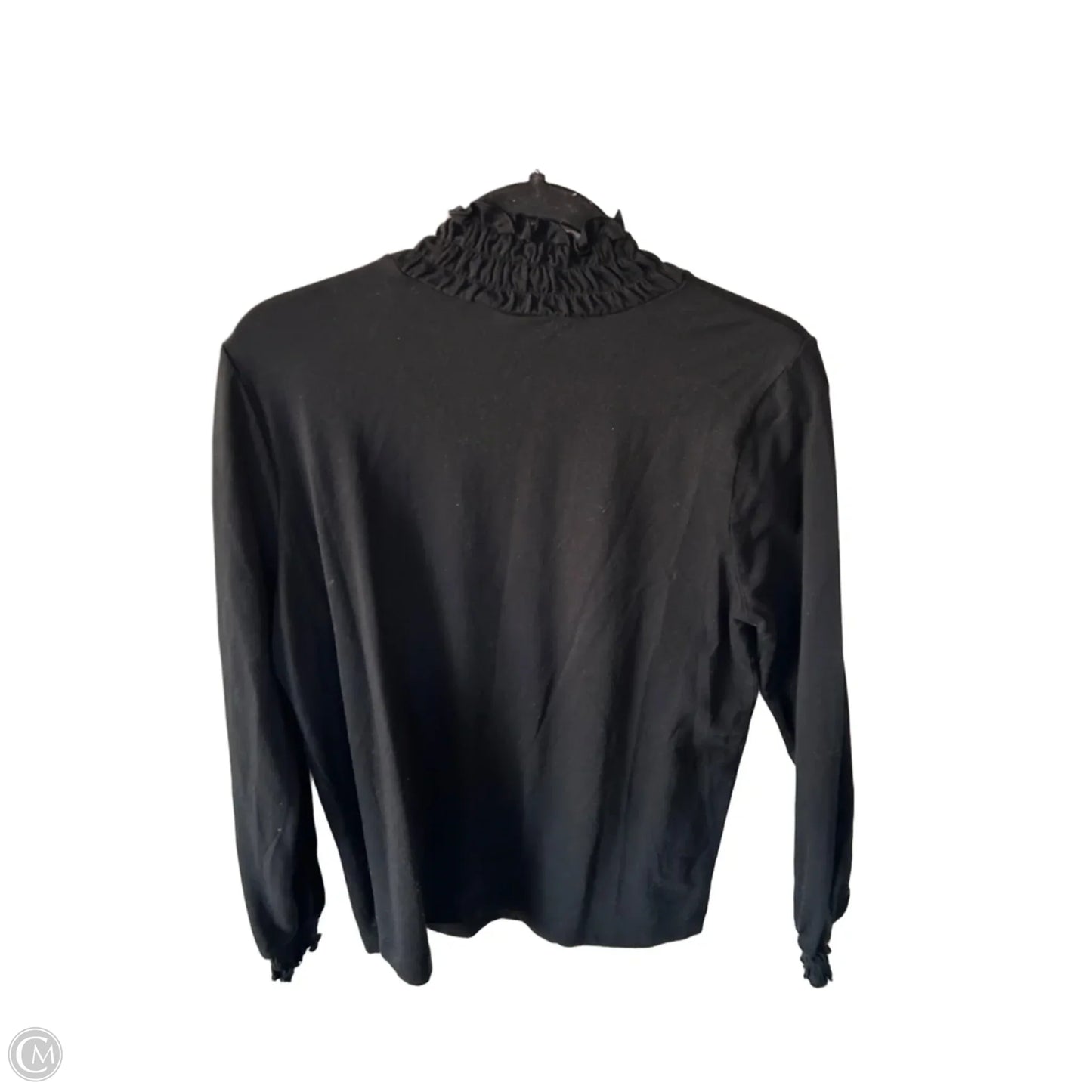 Top Long Sleeve By J. Jill In Black, Size: Mp