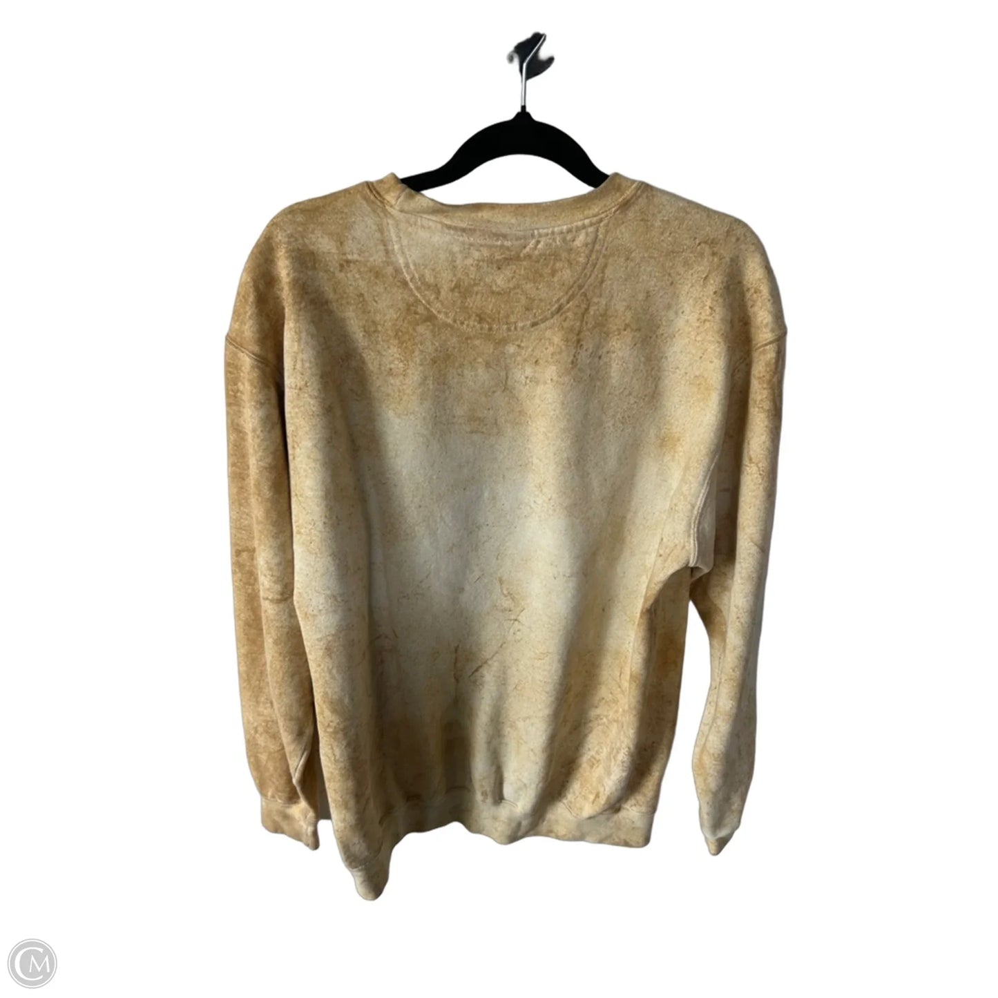 Sweatshirt Crewneck By Clothes Mentor In Tan, Size: M