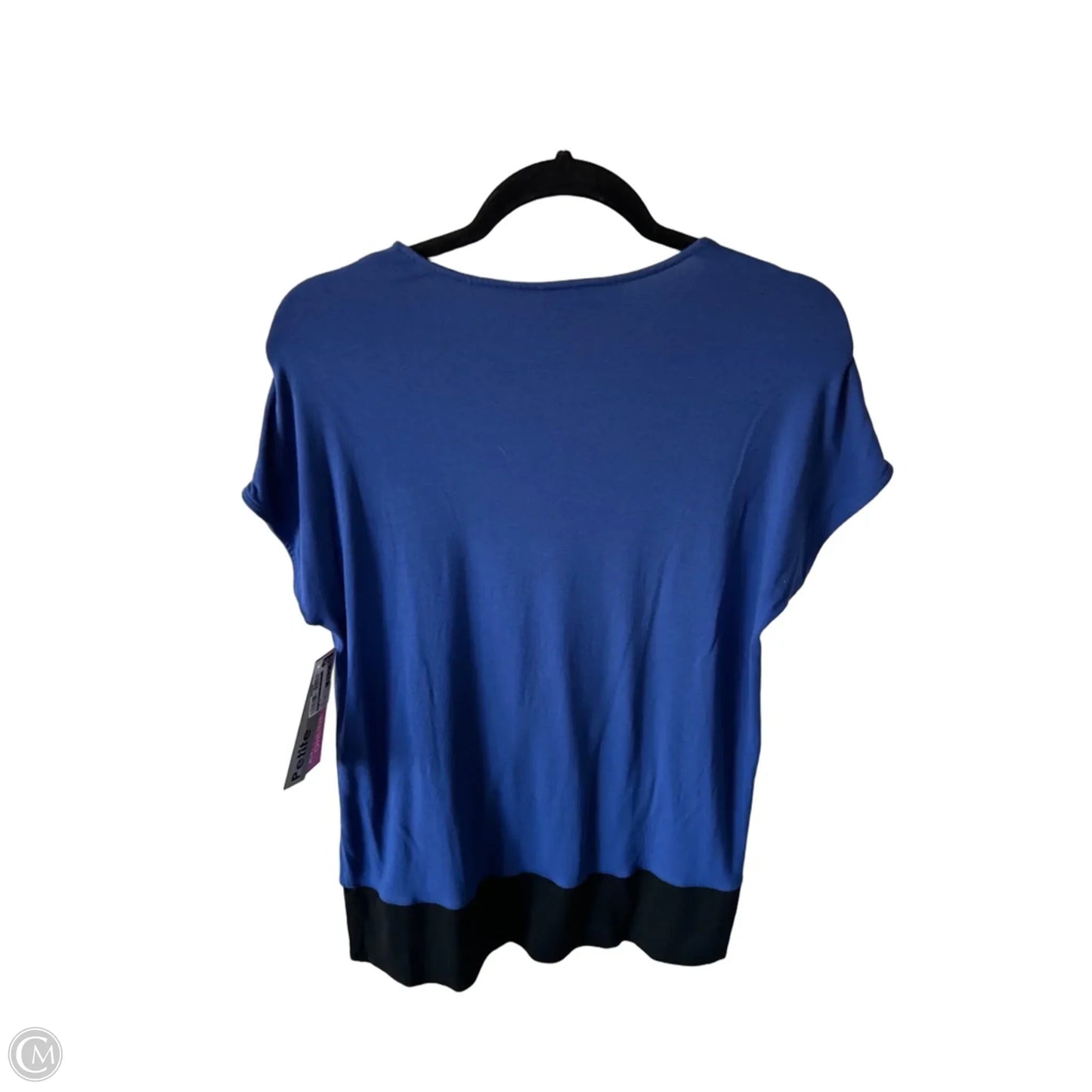 Top Short Sleeve By J. Jill In Black & Blue, Size: Sp