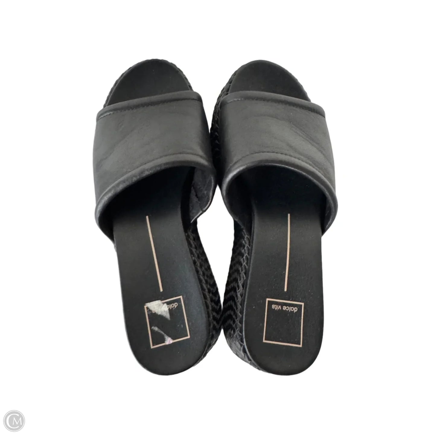 Sandals Heels Wedge By Dolce Vita In Black, Size: 8