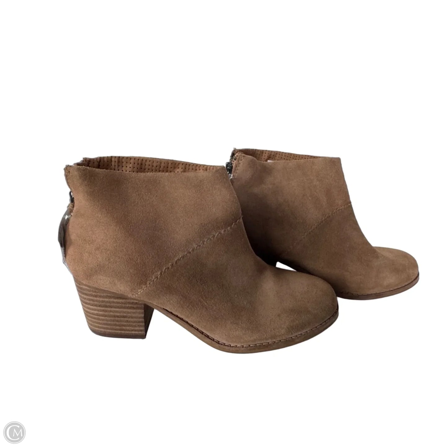 Boots Ankle Heels By Toms In Tan, Size: 6