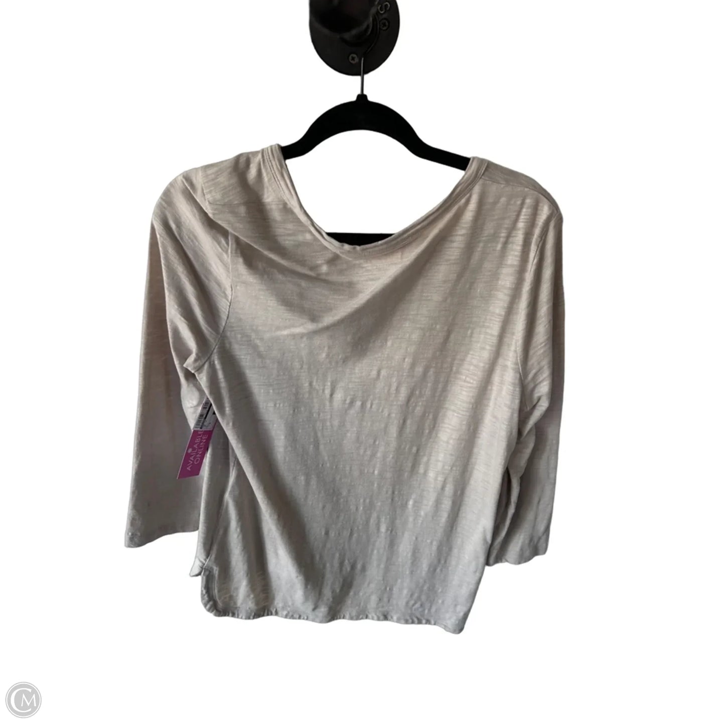 Top Long Sleeve By Chicos In Tan, Size: M
