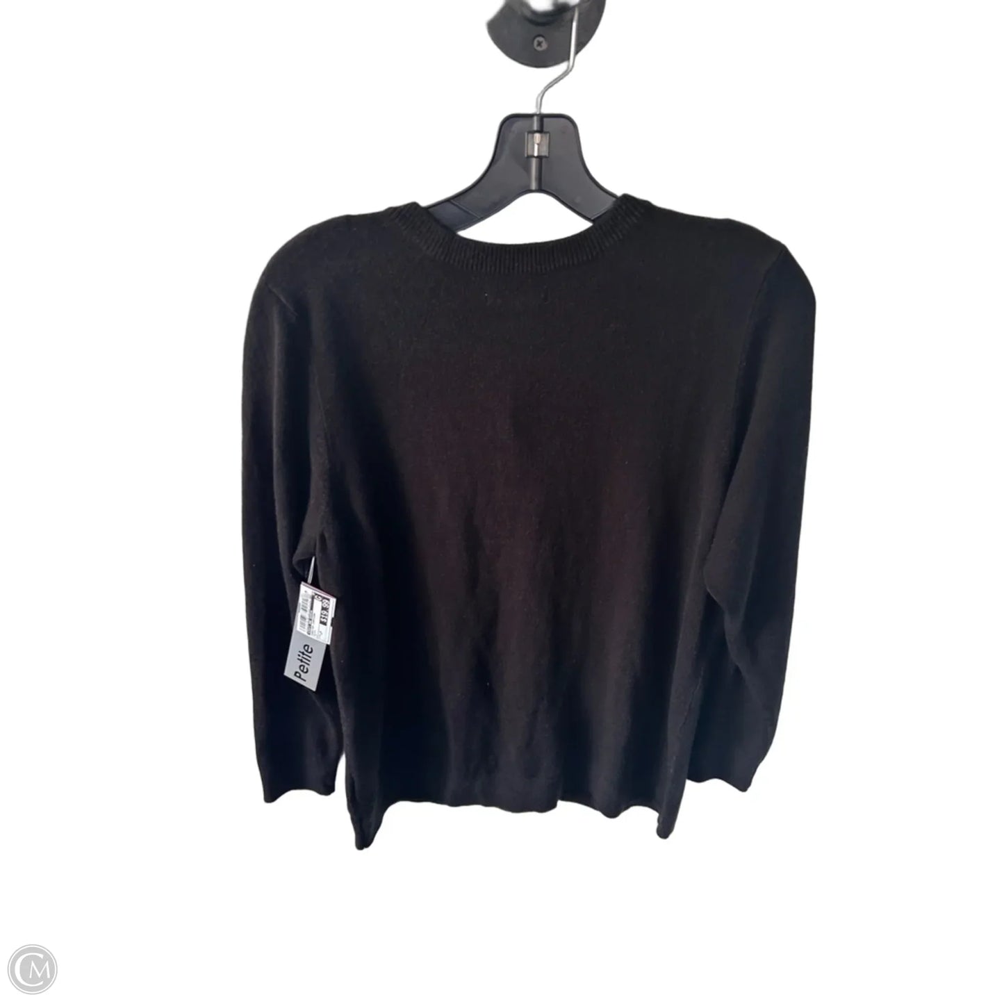Sweater Cardigan By Croft And Barrow In Black, Size: Lp
