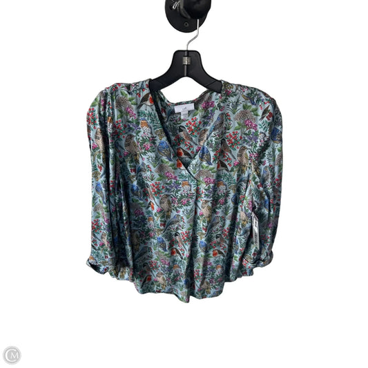 Top 3/4 Sleeve By J. Jill In Blue & Green, Size: Lp