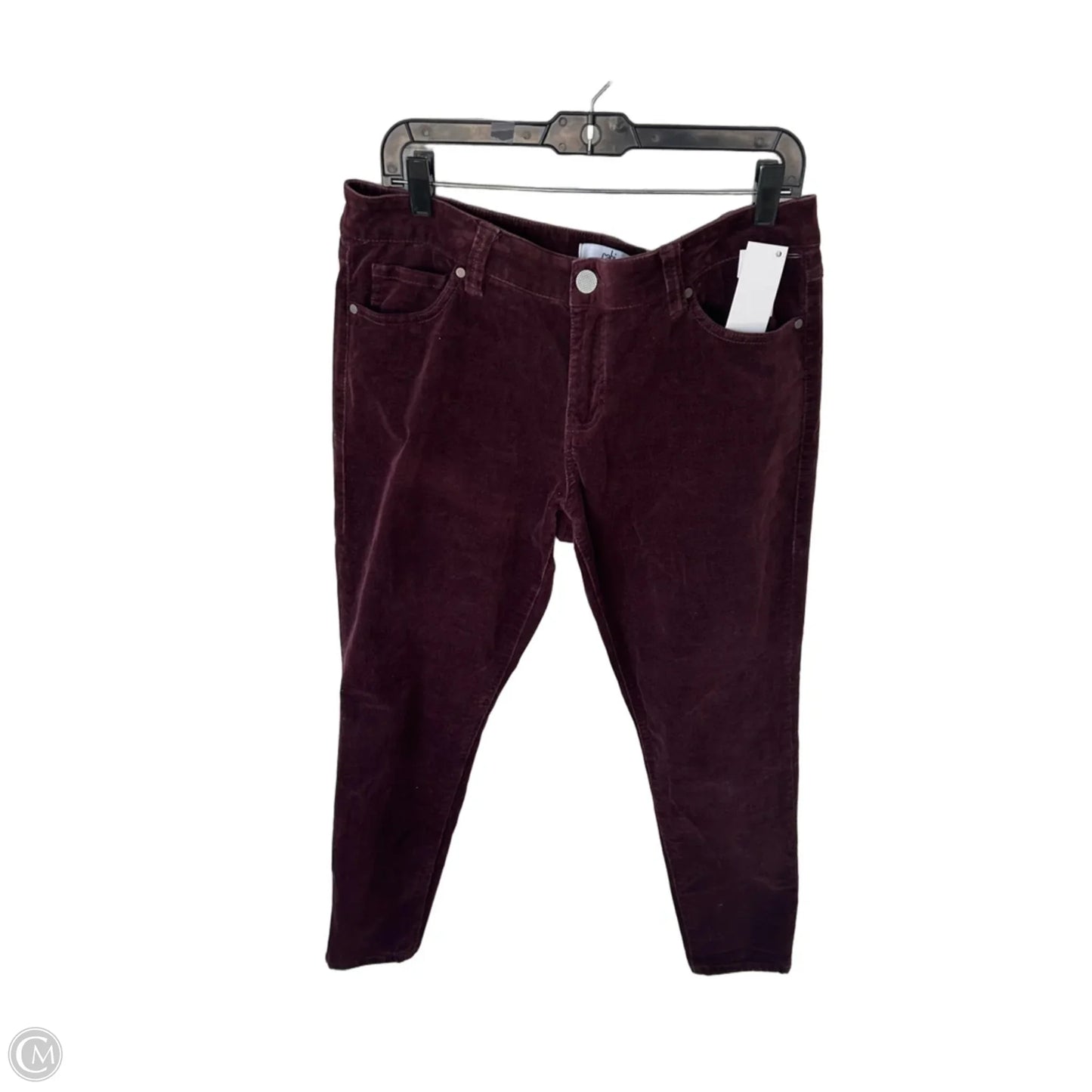 Pants Corduroy By Cabi In Maroon, Size: 14