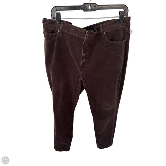 Pants Corduroy By Cabi In Brown, Size: 16