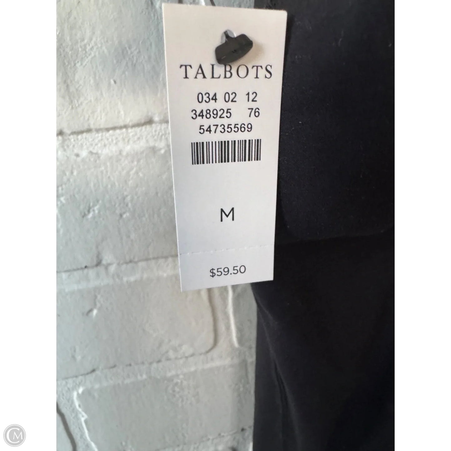 Athletic Tank Top By Talbots In Black, Size: M