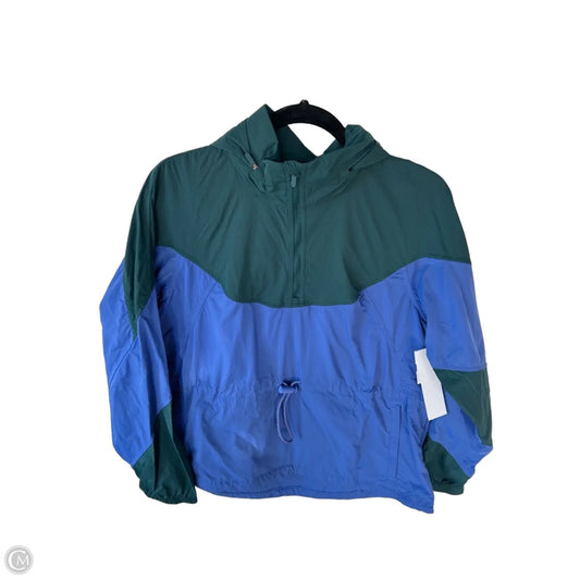 Athletic Jacket By Lululemon In Blue & Green, Size: M