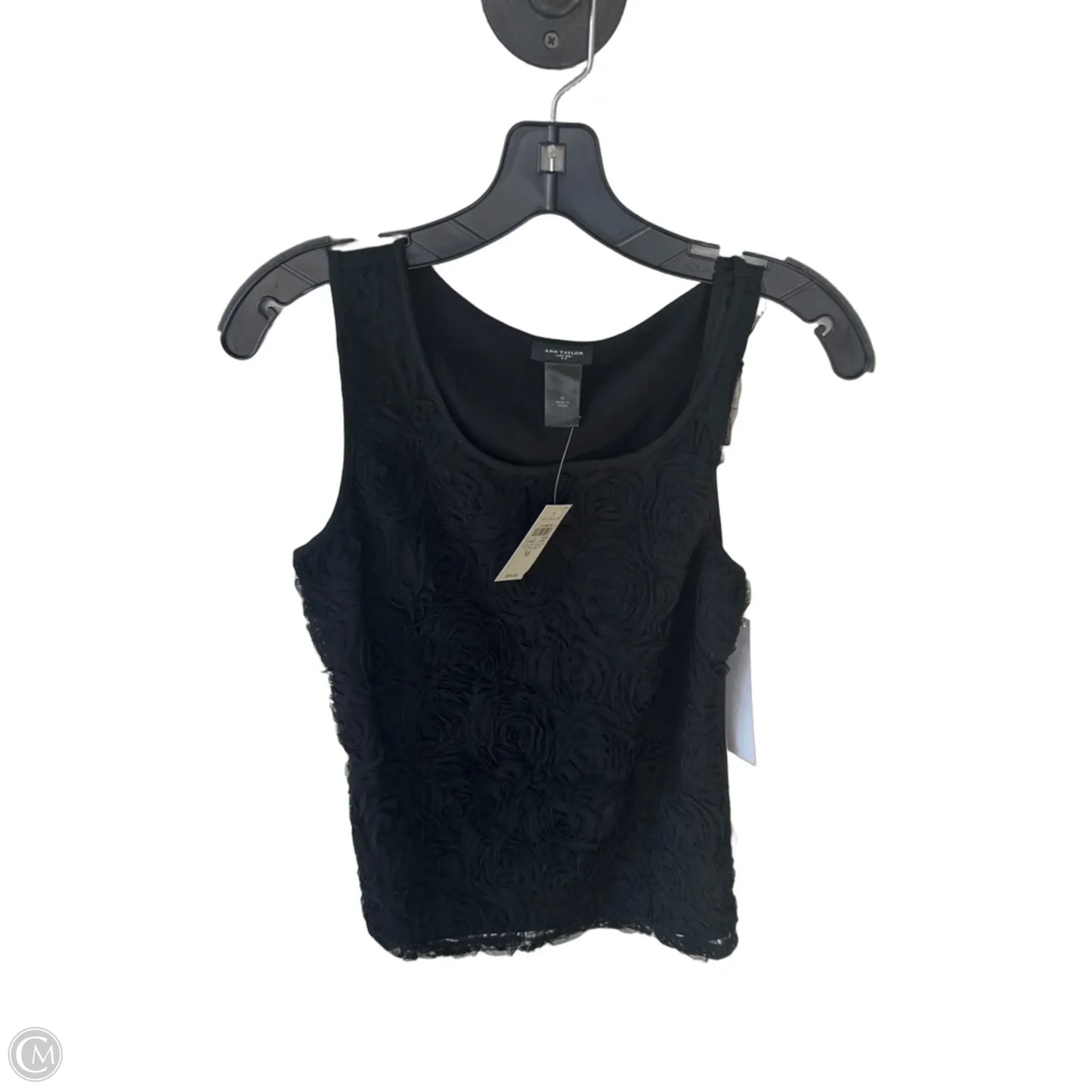 Top Sleeveless By Ann Taylor In Black, Size: M