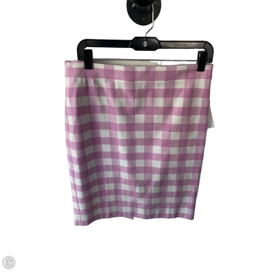 Skirt Midi By J. Crew In Purple & White, Size: 6