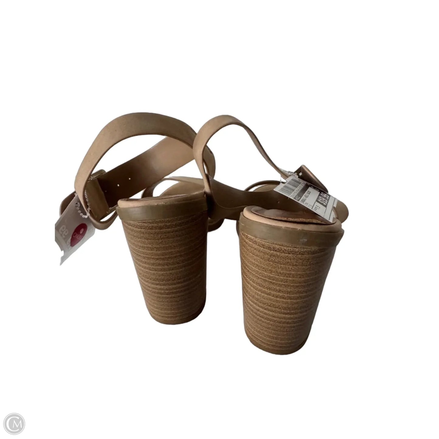 Sandals Heels Block By Vici In Tan, Size: 7.5