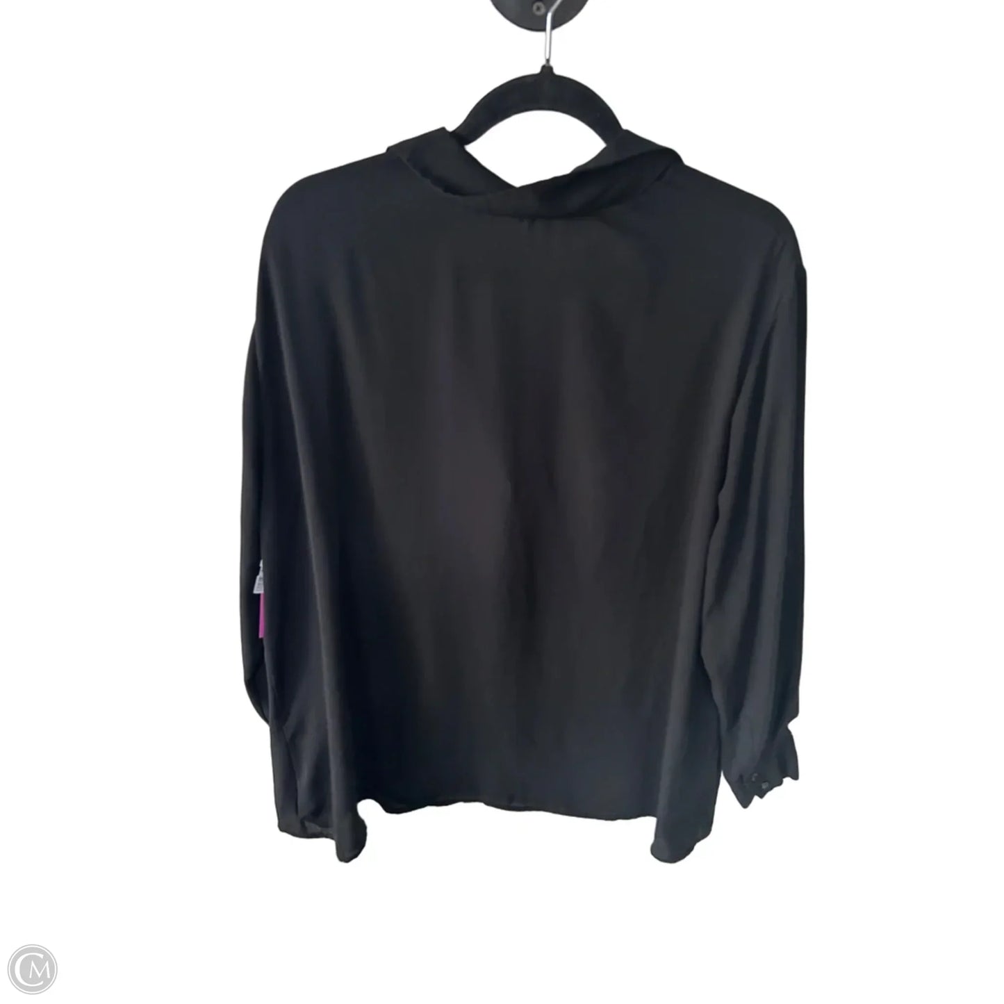 Top Long Sleeve By Pleione In Black, Size: 2x