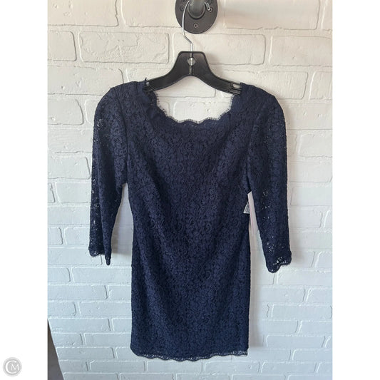 Dress Party Short By Adrianna Papell In Navy, Size: Sp