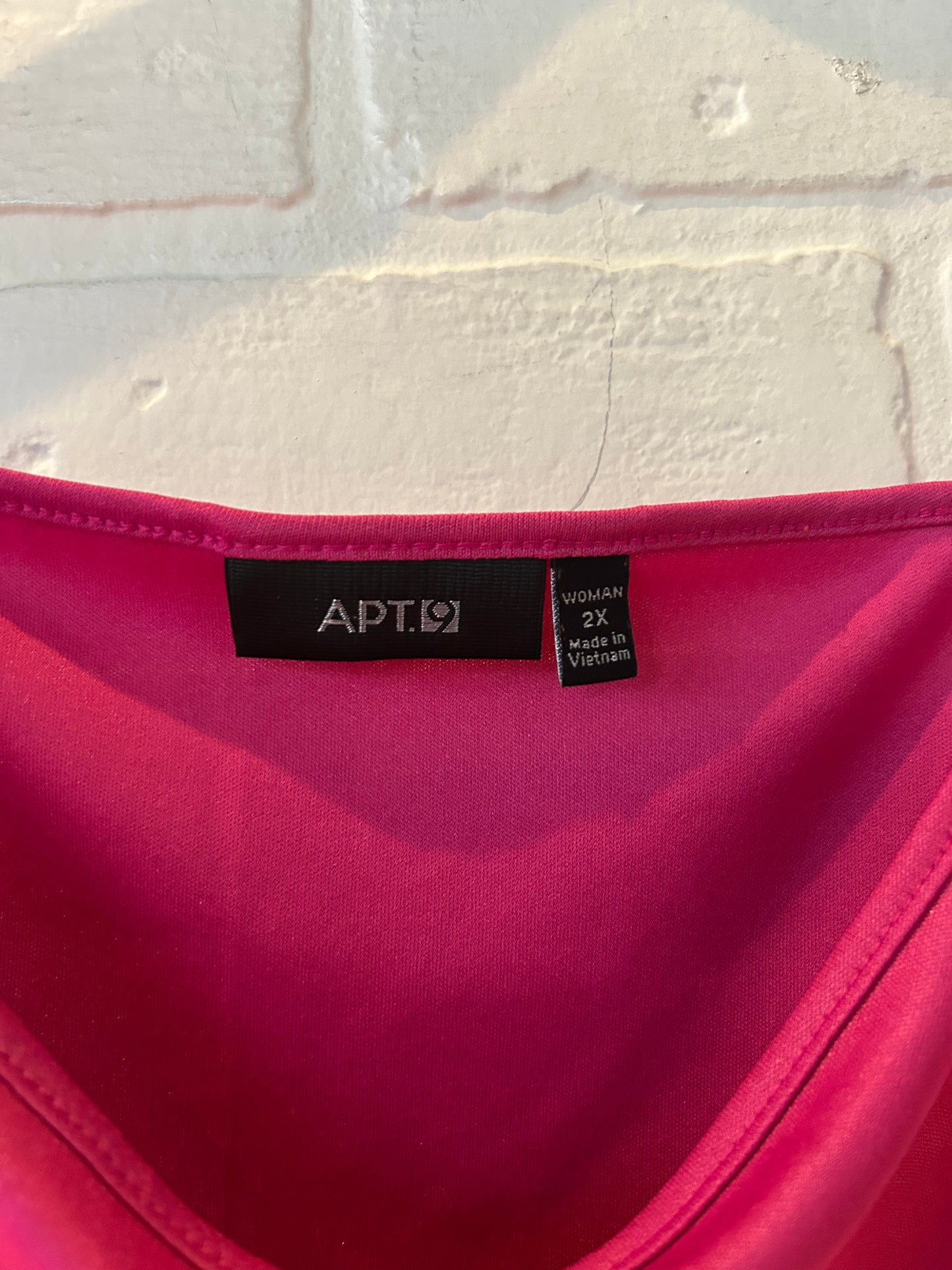 Top Cami By Apt 9 In Pink, Size: 2x