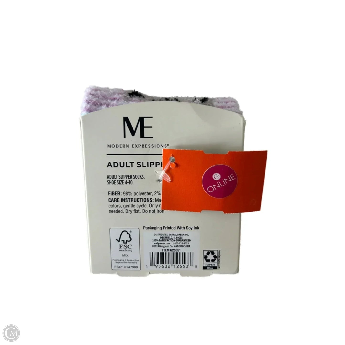 Socks By Clothes Mentor In Green & Purple, Size: 0