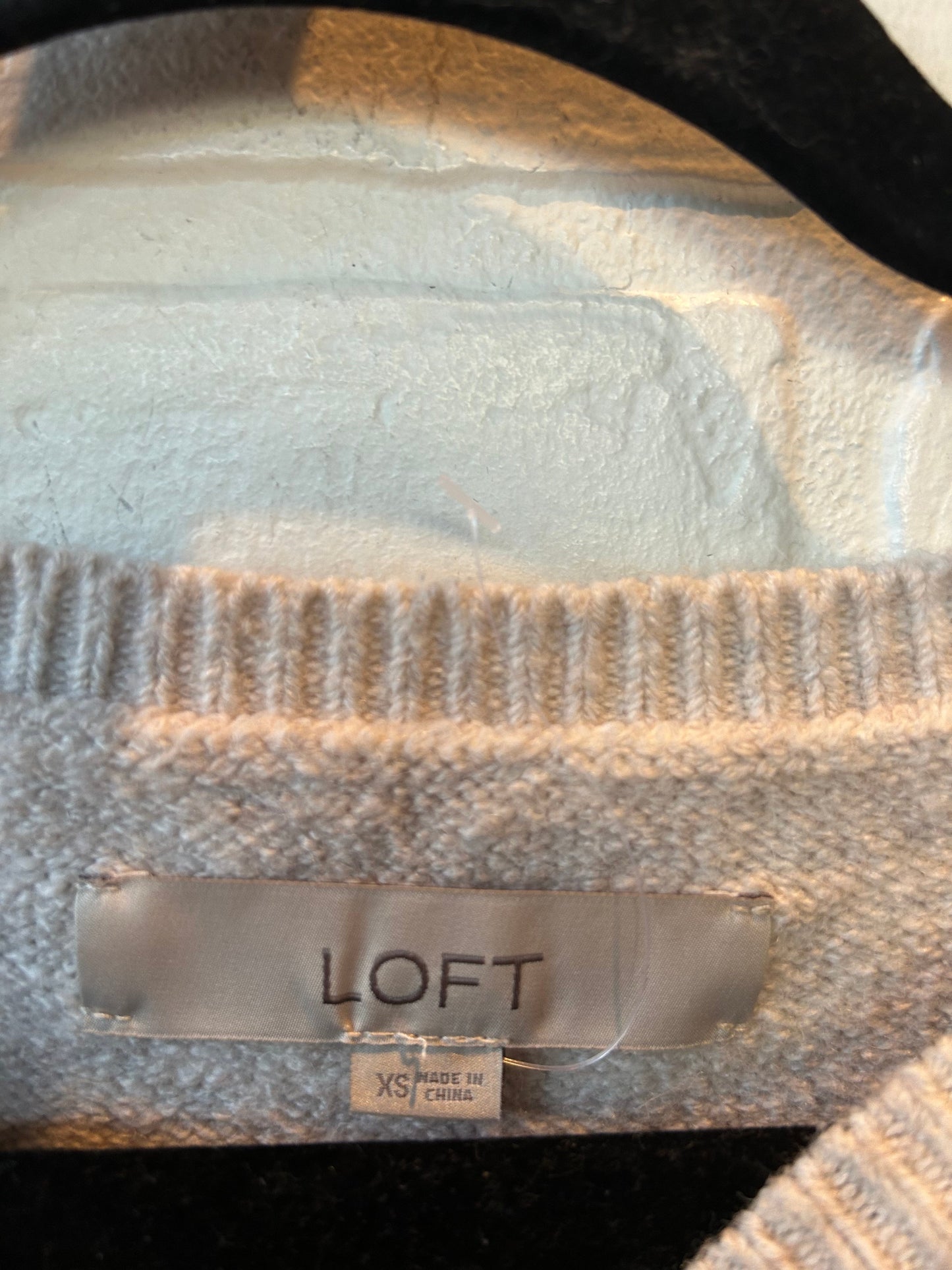 Sweater By Loft In Red & White, Size: Xs