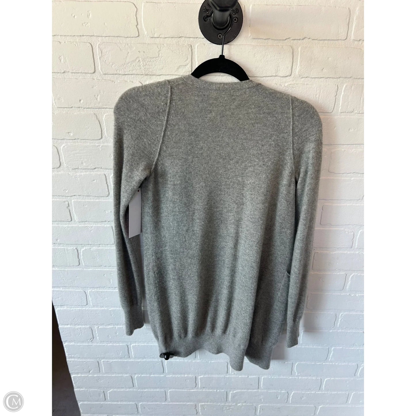 Sweater Cardigan Cashmere By Theory In Grey, Size: S