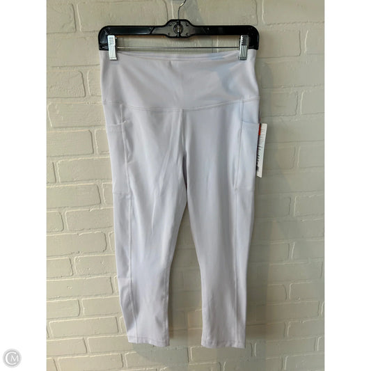 Athletic Capris By 90 Degrees By Reflex In White, Size: 8