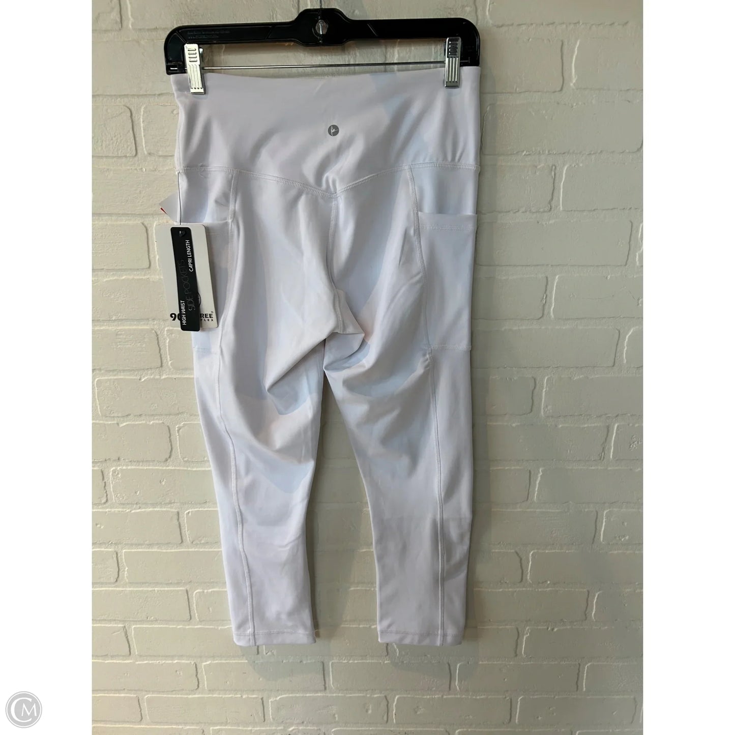 Athletic Capris By 90 Degrees By Reflex In White, Size: 8