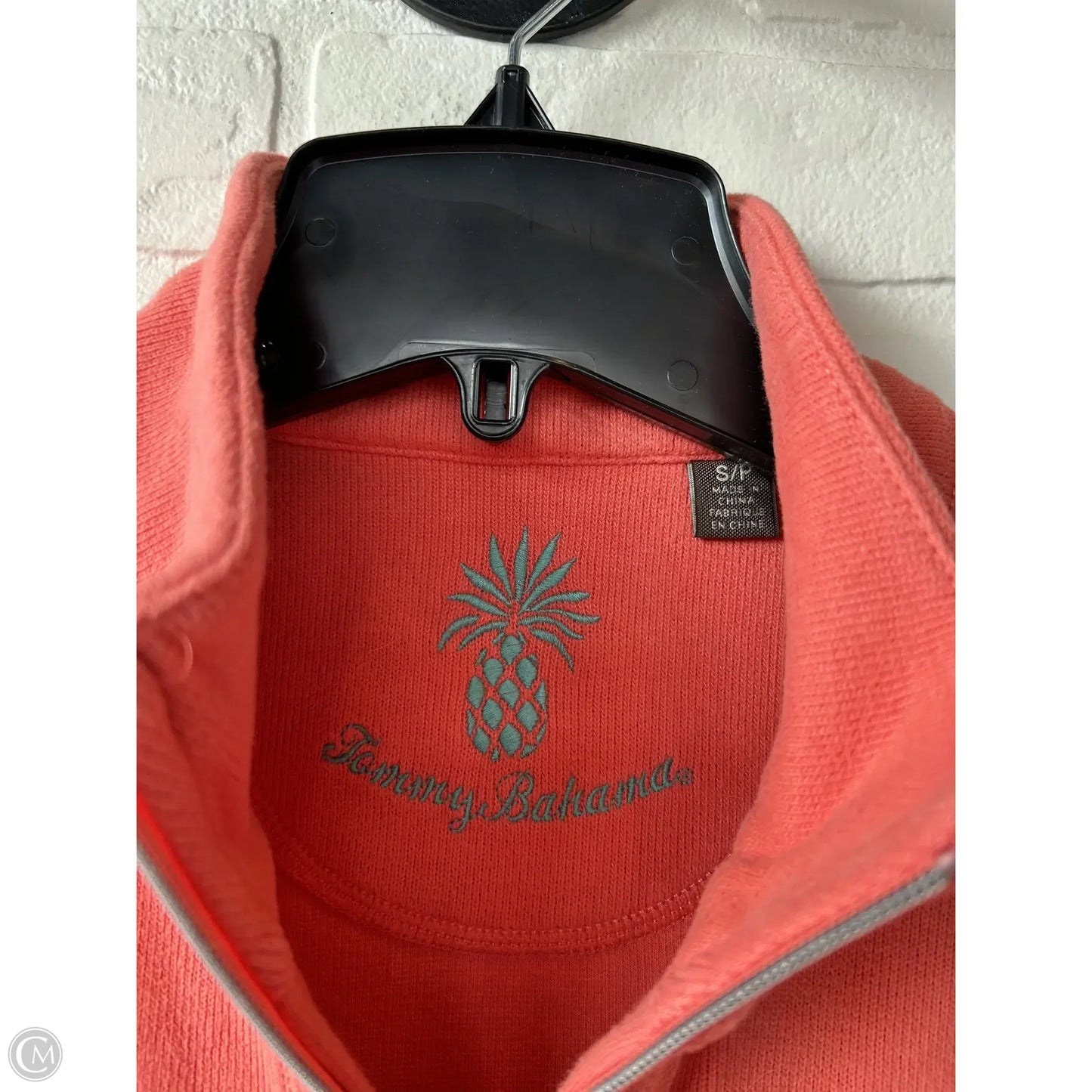 Sweatshirt Collar By Tommy Bahama In Coral, Size: S