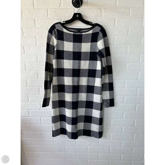 Dress Sweater By Ann Taylor In Black & White, Size: S
