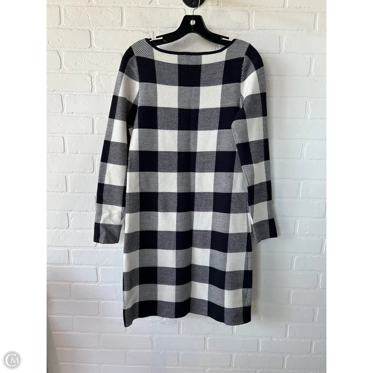 Dress Sweater By Ann Taylor In Black & White, Size: S