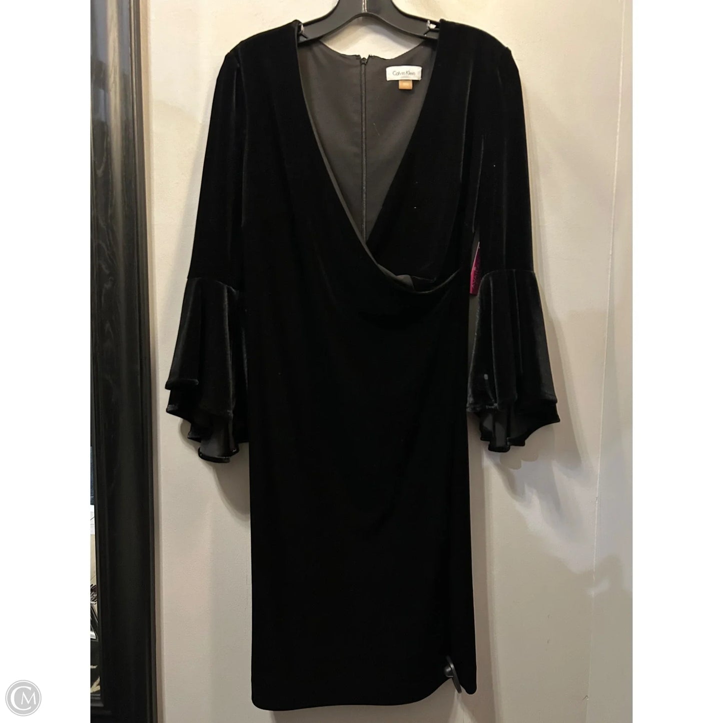 Dress Party Midi By Calvin Klein In Black, Size: S