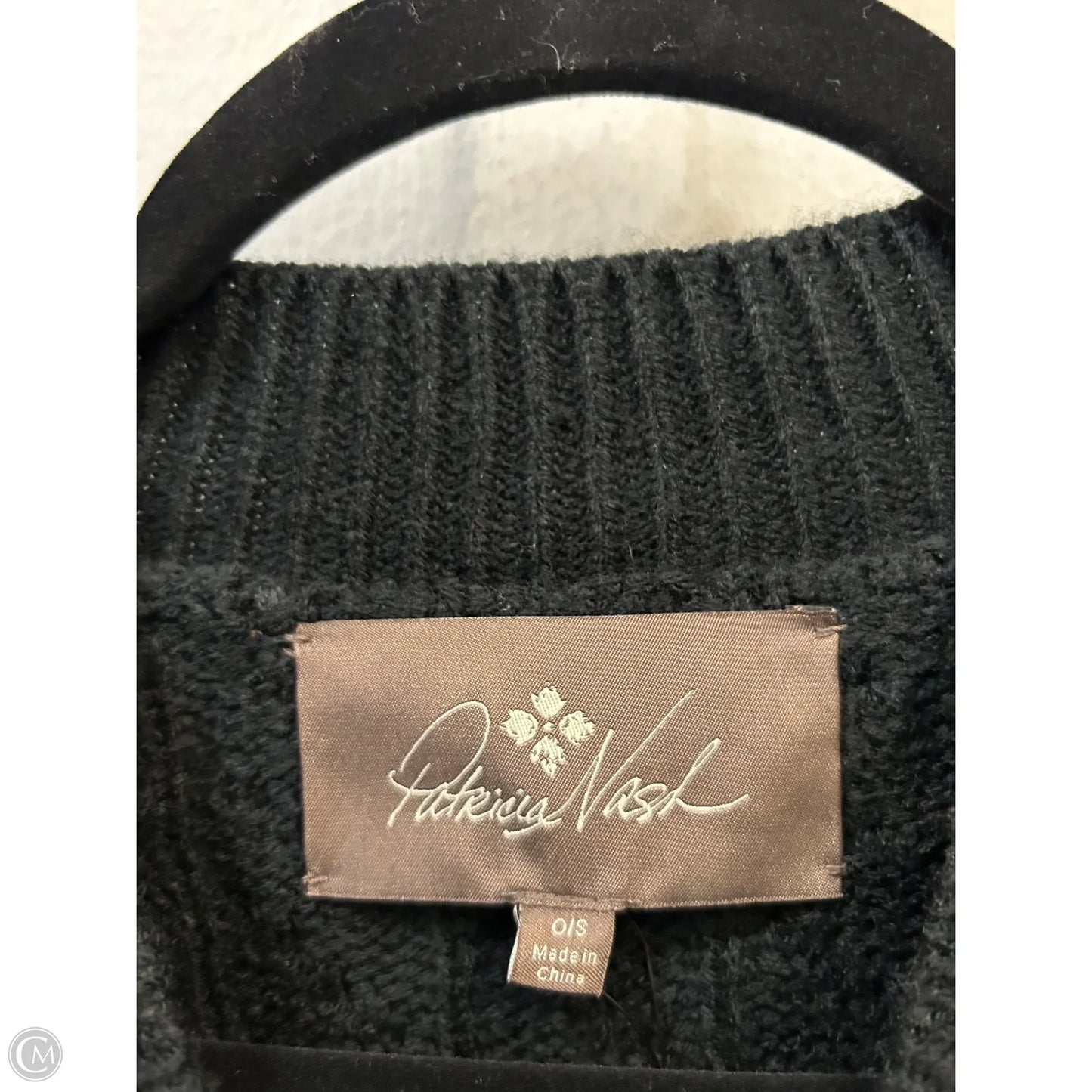 Poncho Designer By Patricia Nash In Black, Size: Osfm