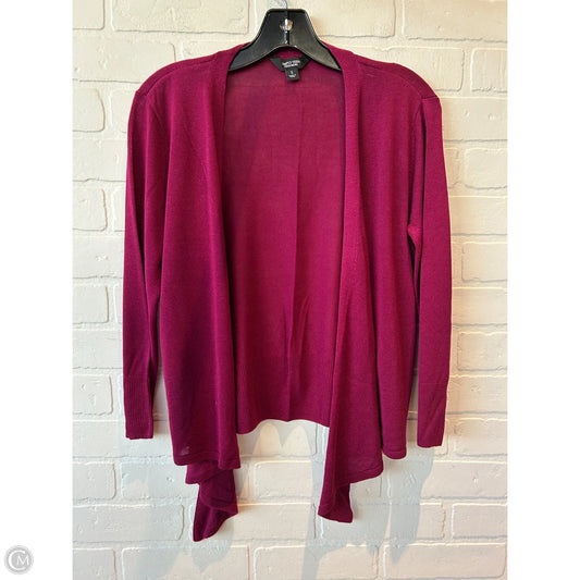 Sweater Cardigan By Simply Vera In Pink, Size: S