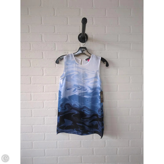 Top Sleeveless By Vince Camuto In Blue & White, Size: Xxsp