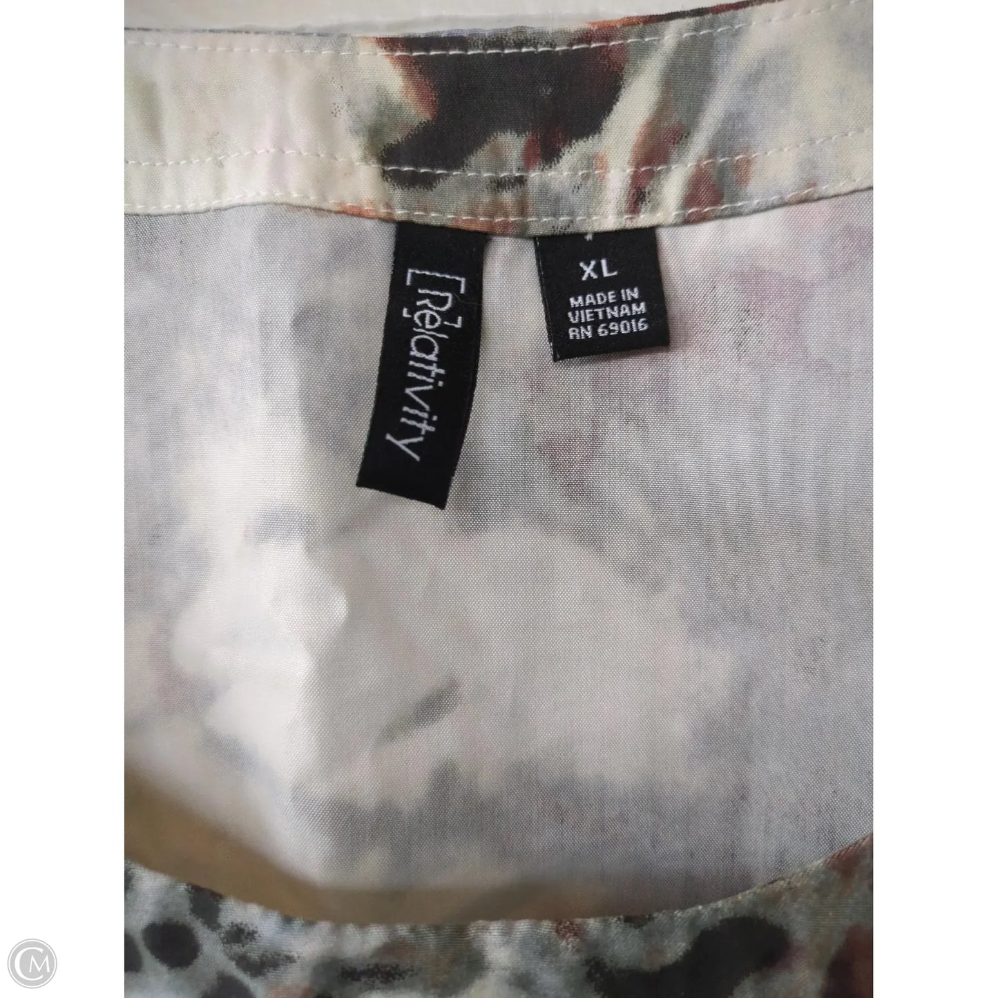 Dress Casual Midi By Relativity In Black & Grey, Size: Xl
