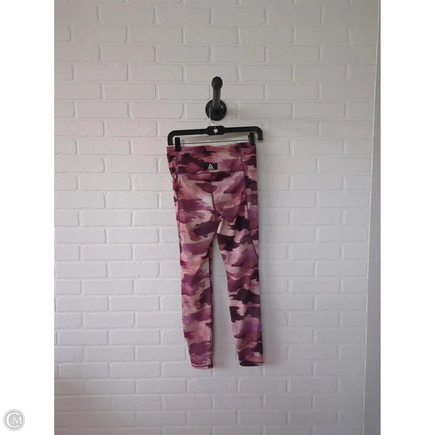 Athletic Leggings By Reebok In Pink & Purple, Size: 4