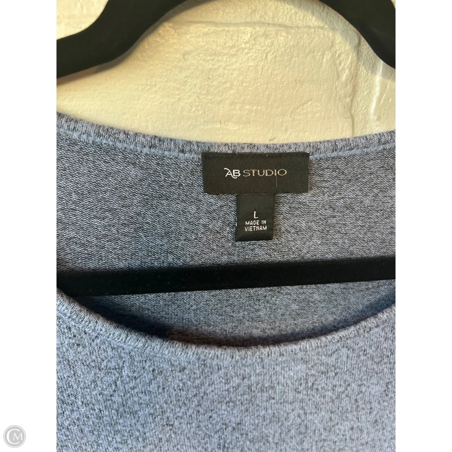 Tunic Long Sleeve By Ab Studio In Blue, Size: L