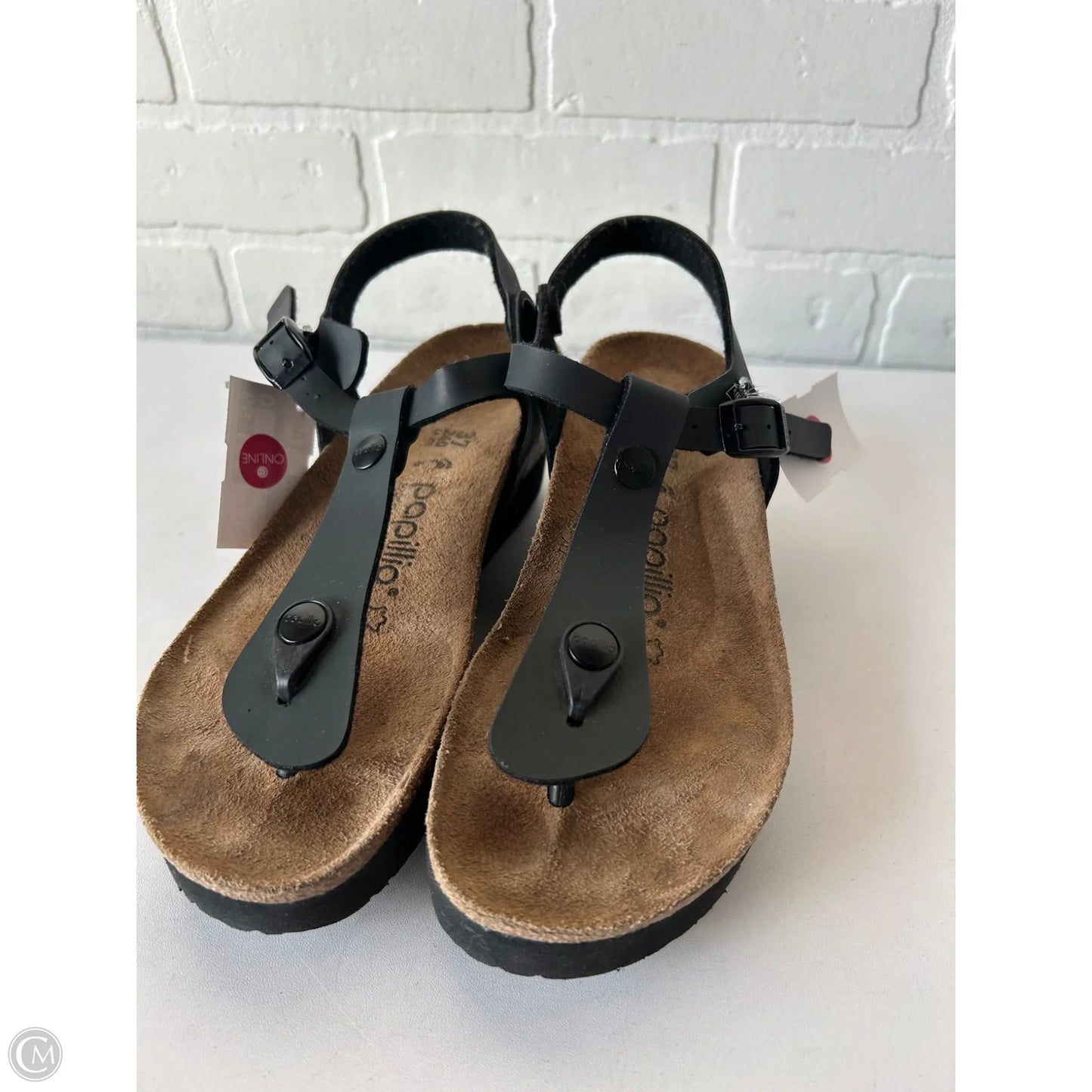 Sandals Flats By Birkenstock In Purple, Size: 6.5