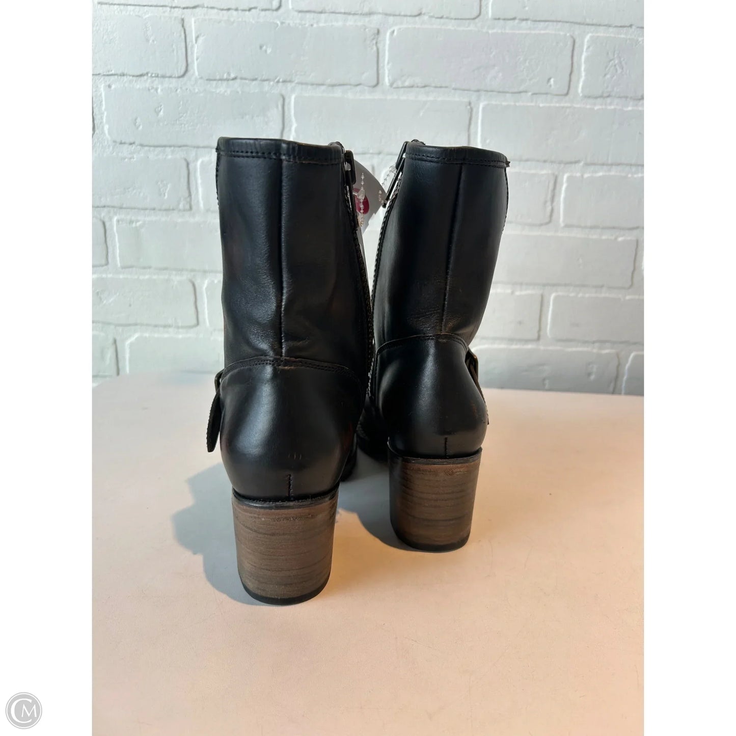 Boots Mid-calf Heels By Freebird In Brown, Size: 8
