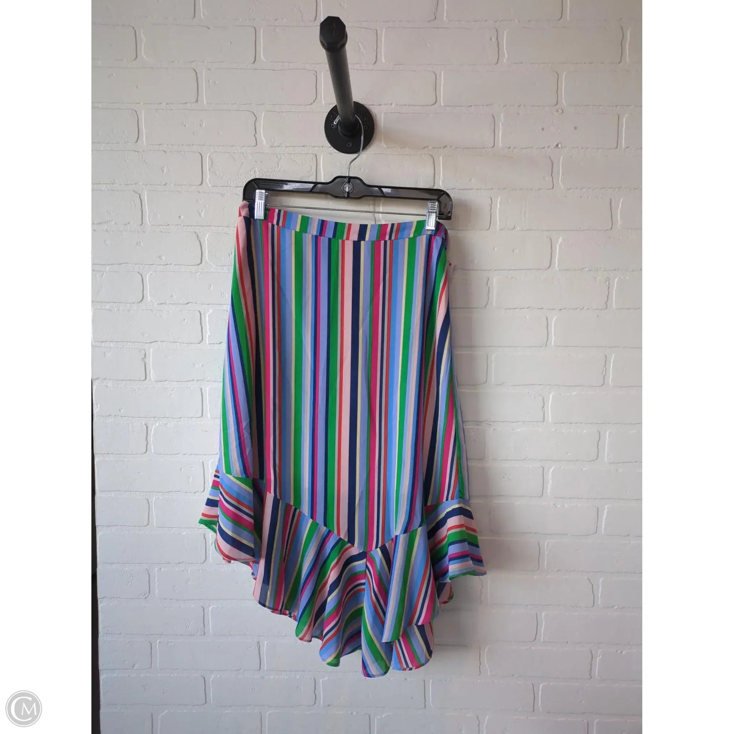 Skirt Midi By A New Day In Blue & Pink, Size: 8