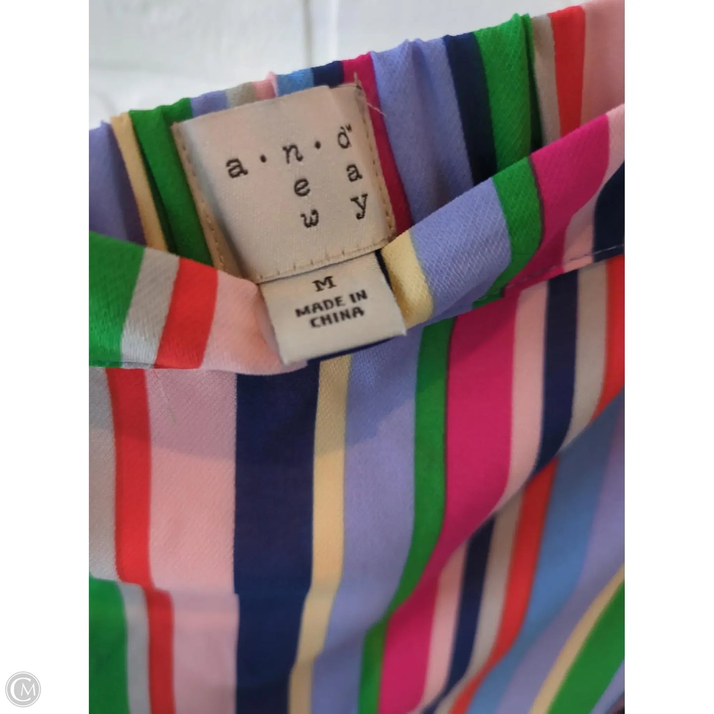 Skirt Midi By A New Day In Blue & Pink, Size: 8