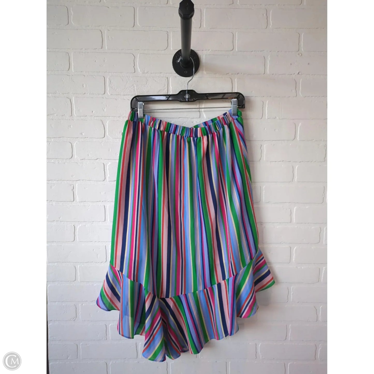 Skirt Midi By A New Day In Blue & Pink, Size: 8