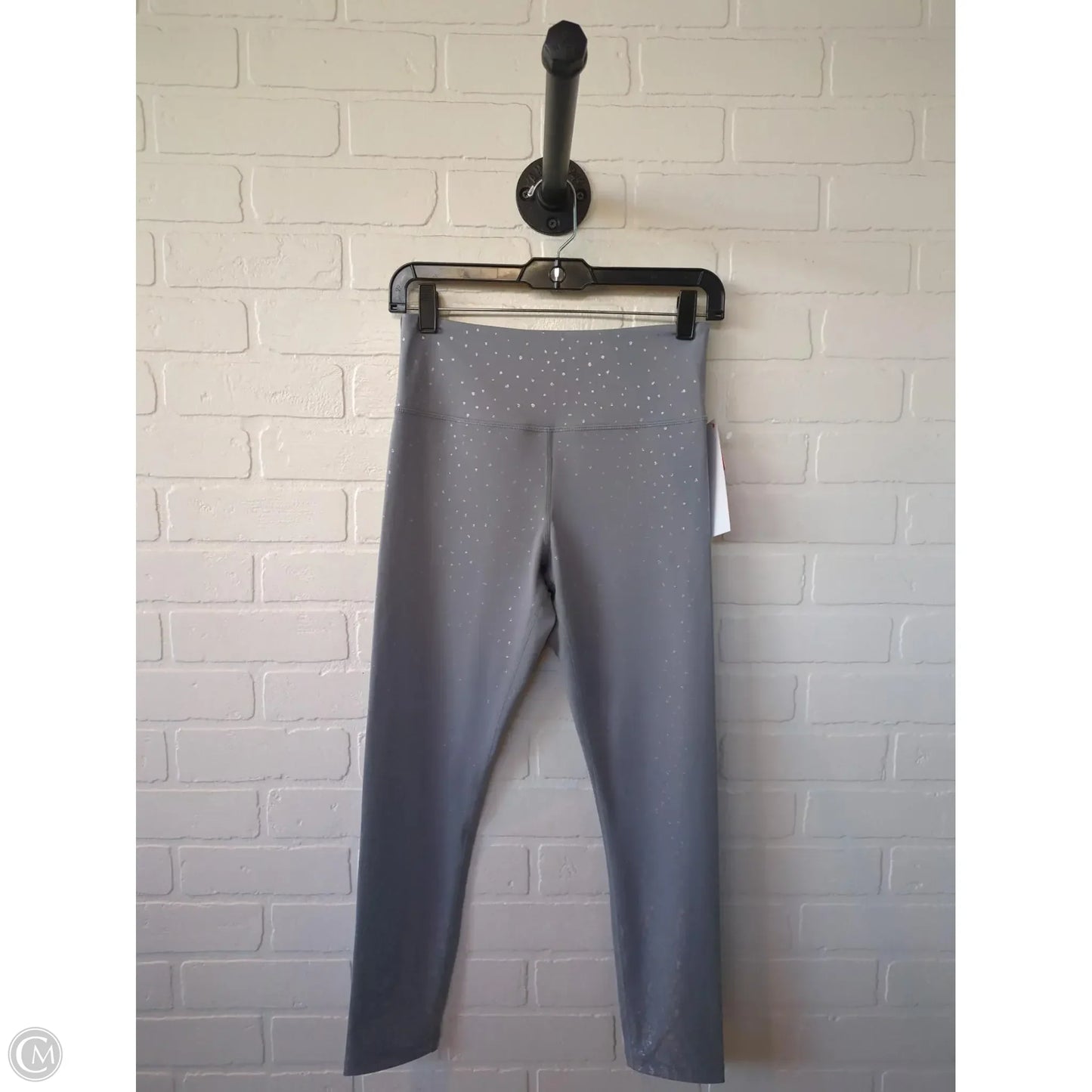 Athletic Leggings By Zyia In Blue & Silver, Size: 6
