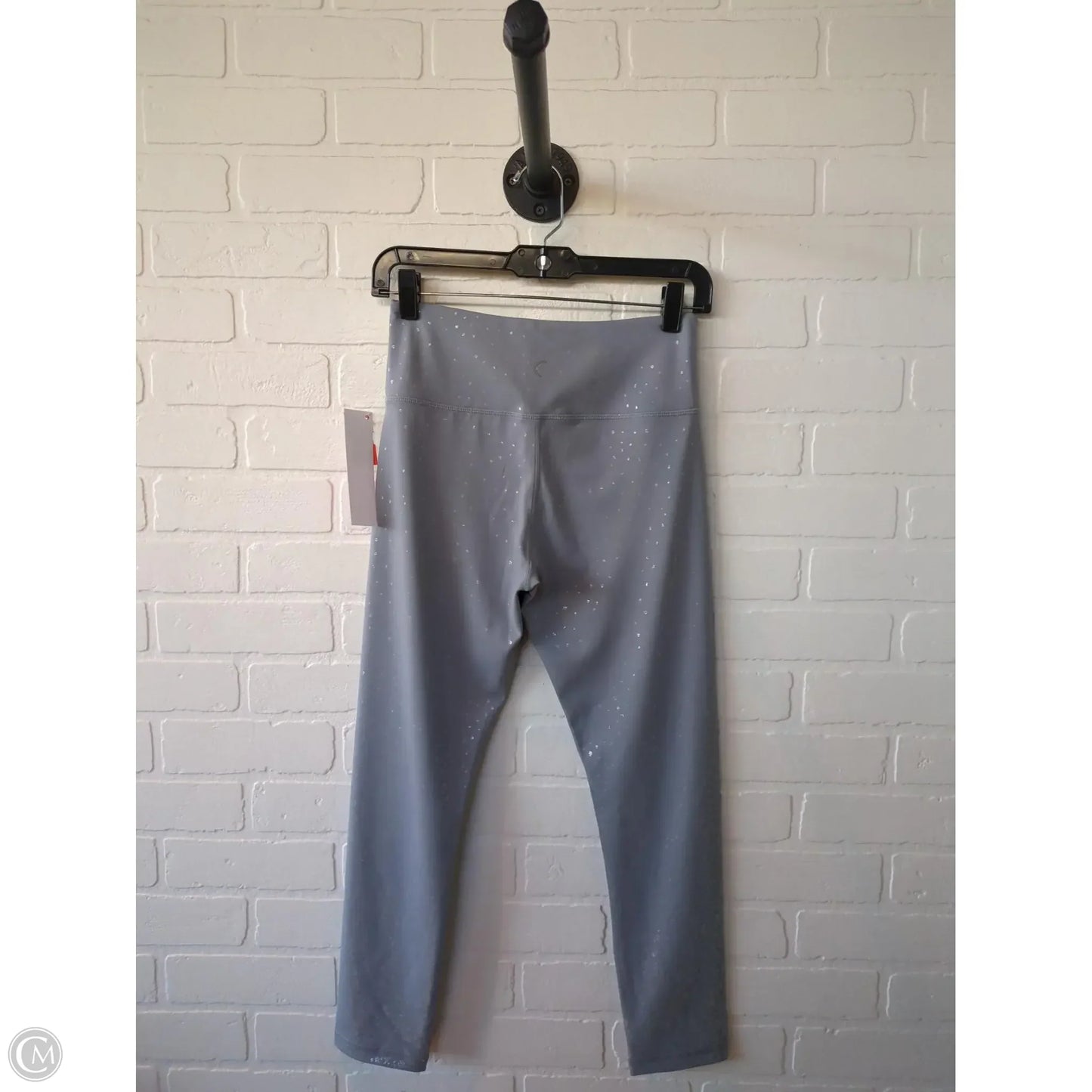 Athletic Leggings By Zyia In Blue & Silver, Size: 6